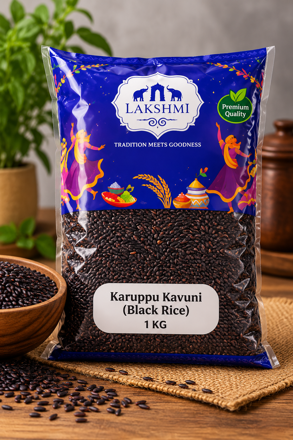 Lakshmi Karuppu Kavuni (Black Rice) 1kg