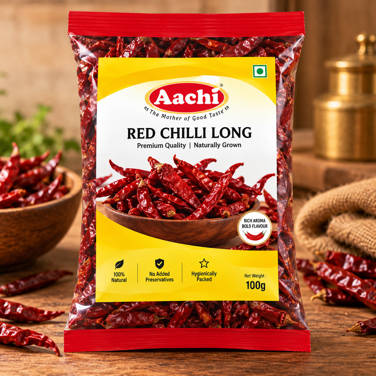 Aachi Red Chilli Long 250g