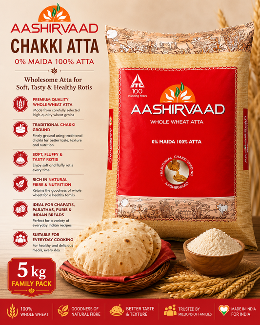 Aashirvaad Chakki Atta 5kg
