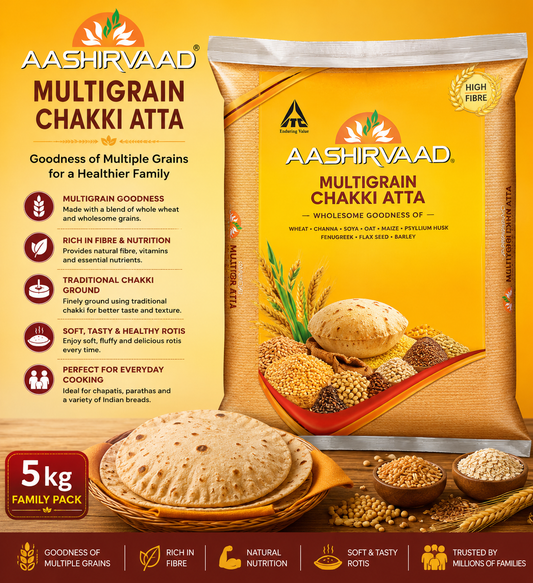 Aashirvaad Multigrain Chakki Atta 5kg