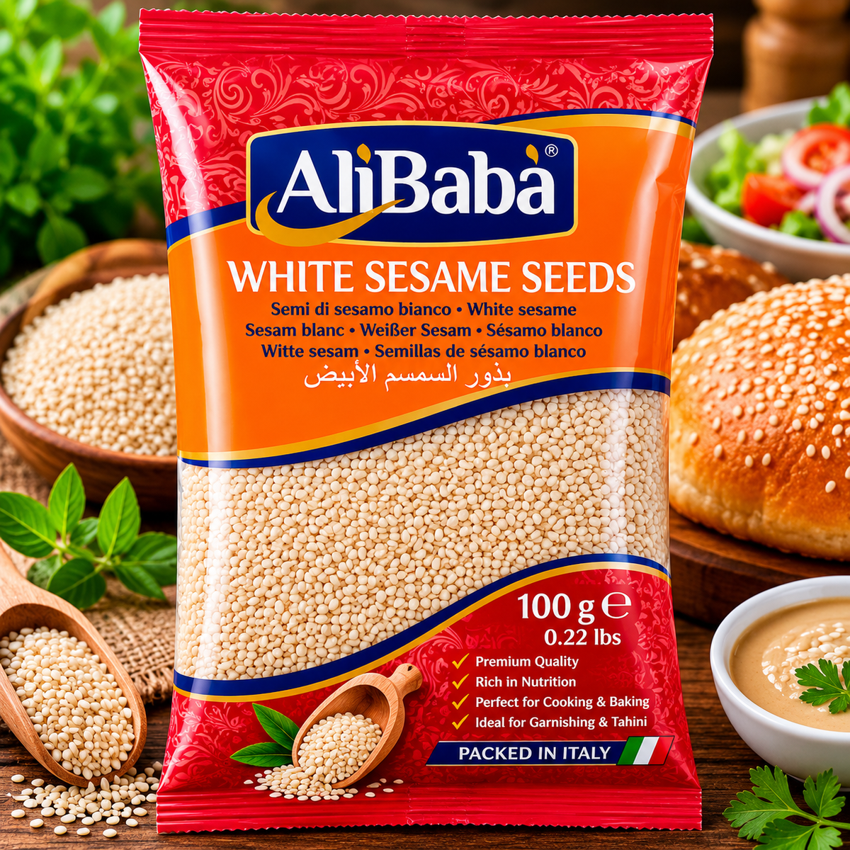 Alibaba Sesame seeds White 100g