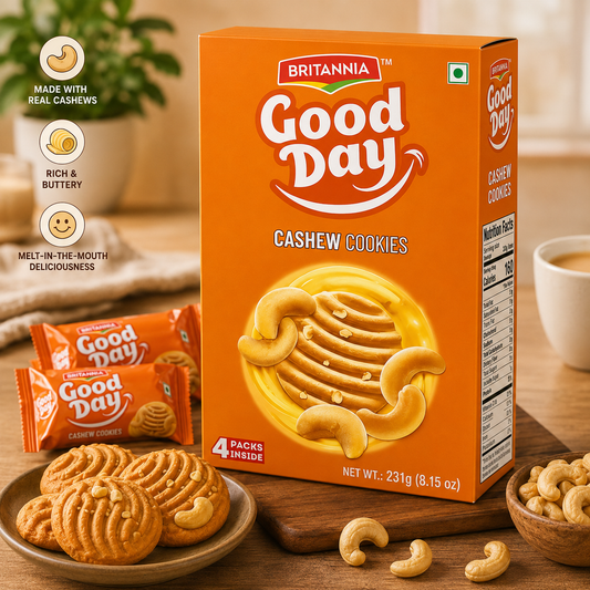 Britannia Good Day Cashew Cookies - 231gm