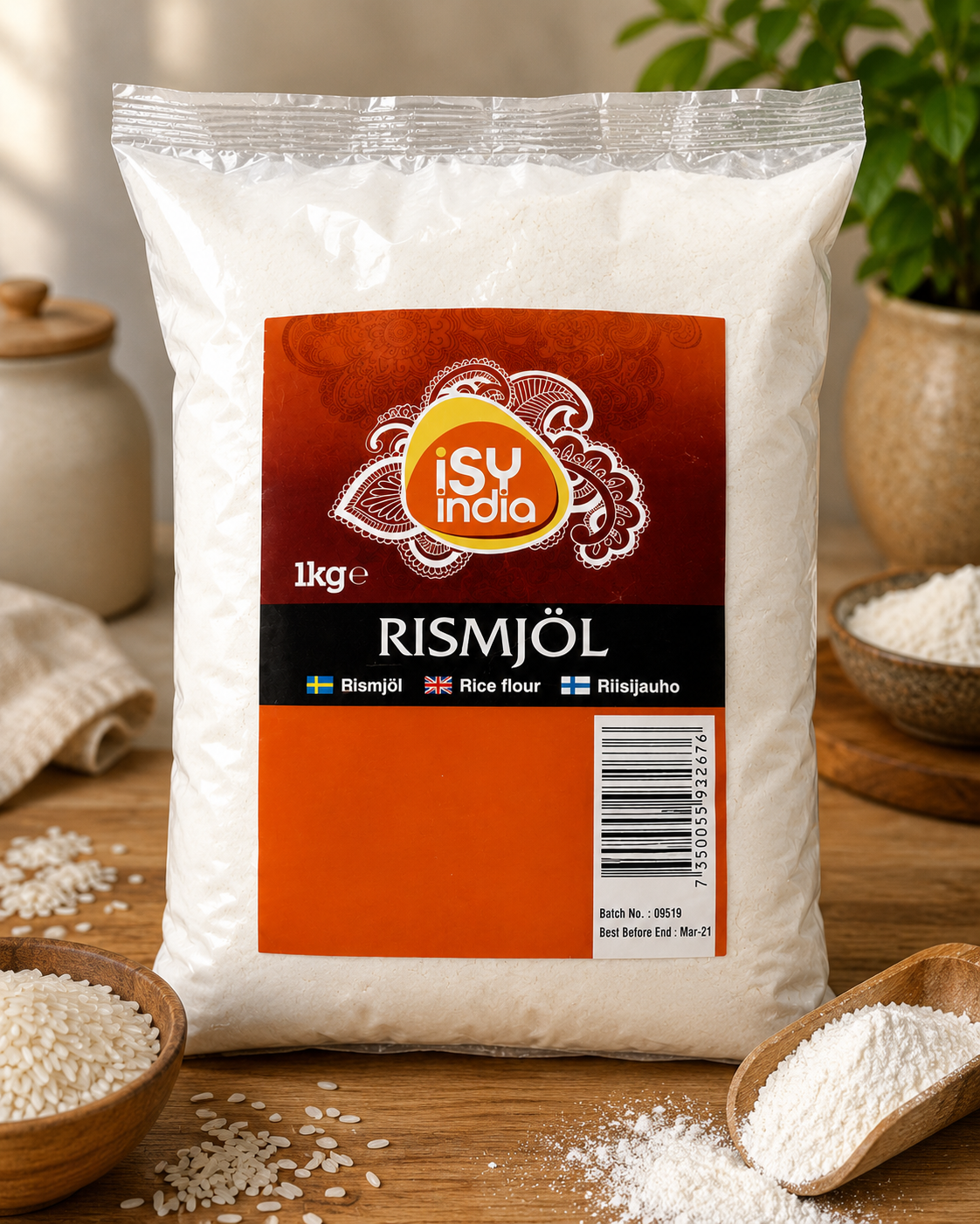 ISY INDIA Rice Flour 1kg