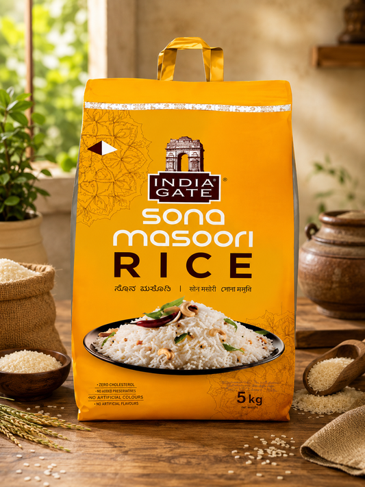 India Gate Sona masoori Rice 5kg