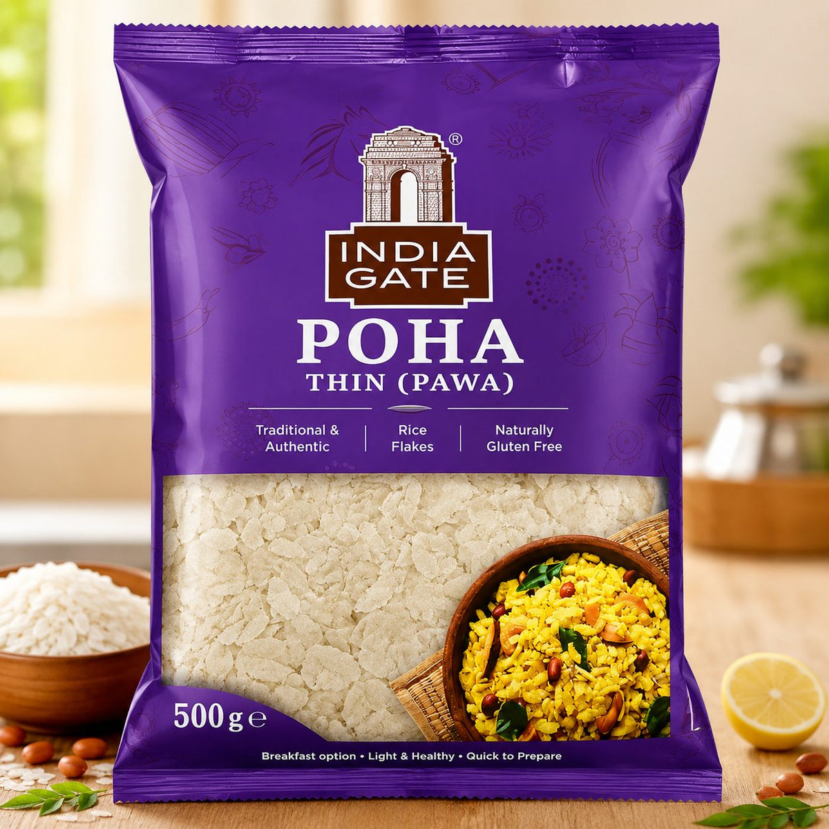 India Gate Poha Thin (Pawa) 500gm