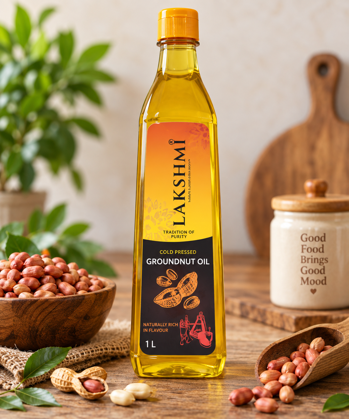 Lakshmi Cold Pressed Peanut Oil 1L