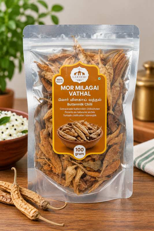 Lakshmi Mor Milagai (Buttermilk Chilli) Vathal 100g