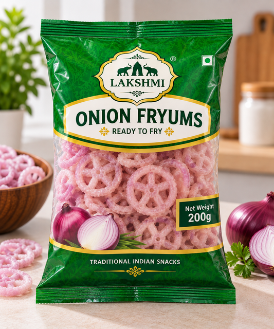 Lakshmi Onion Fryums 200g