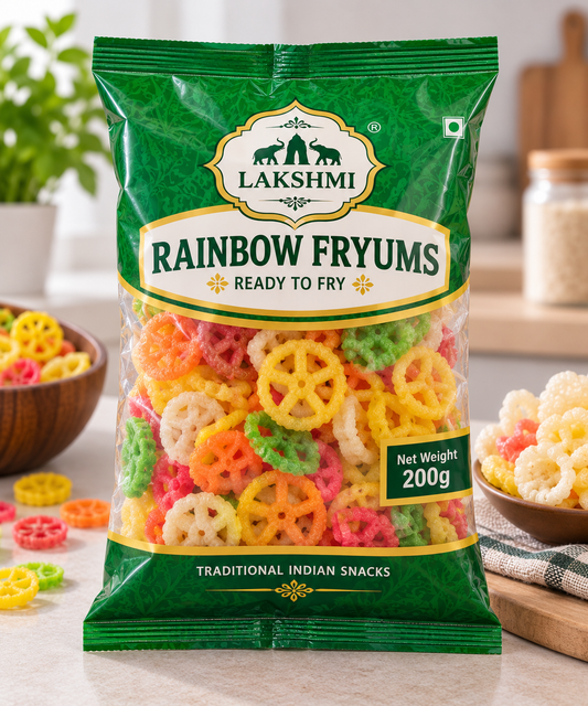 Lakshmi Rainbow Fryums 200g