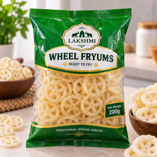 Lakshmi Wheel Fryums 200g