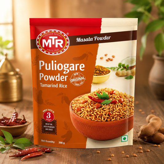 MTR Puliogare Powder (Tamarind Rice Mix) 200g