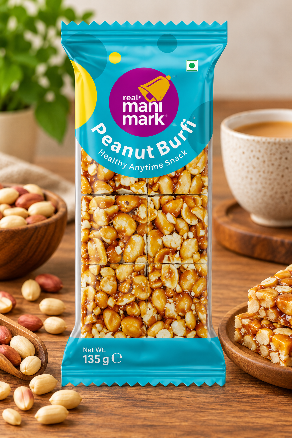 Manimark Peanut Burfi Bar 135g