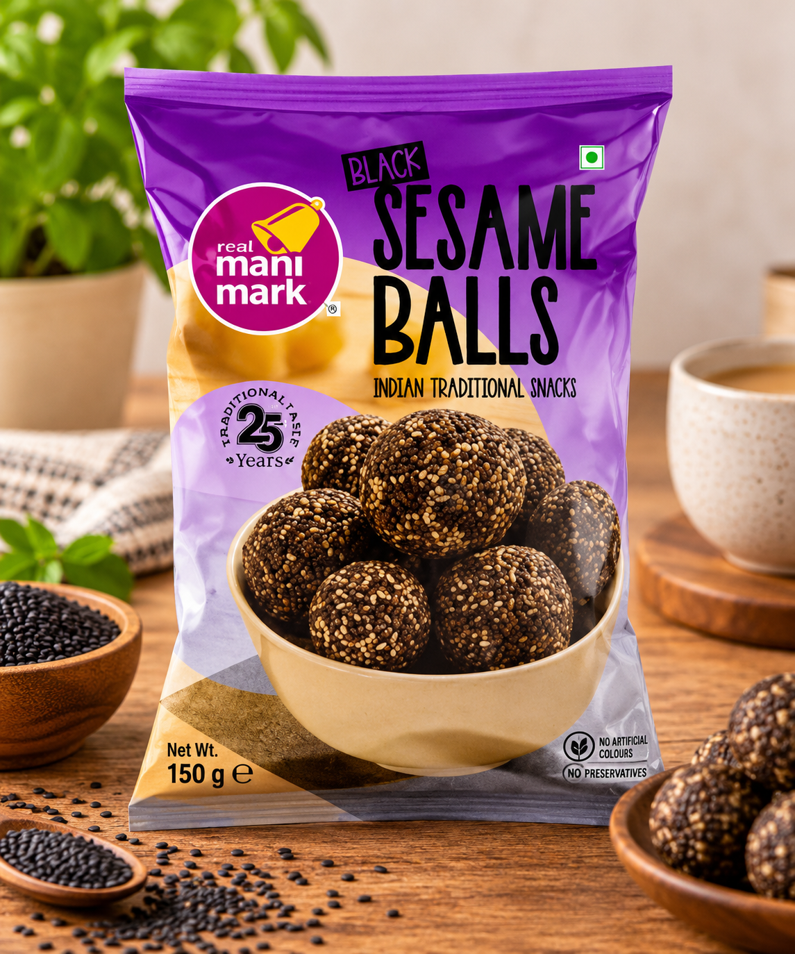 Manimark Black Sesame Balls 150g