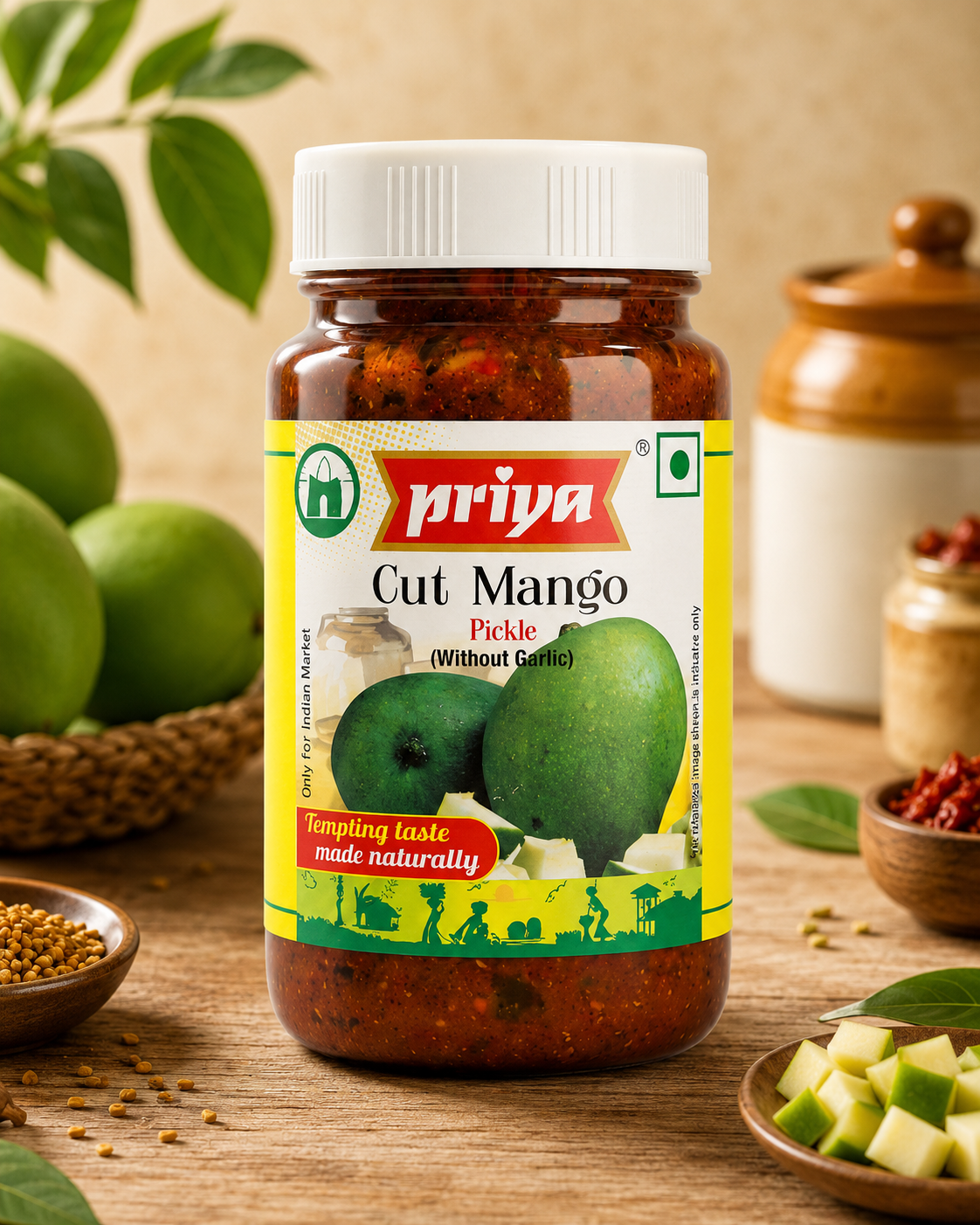Priya Cut Mango Pickle – 300gm