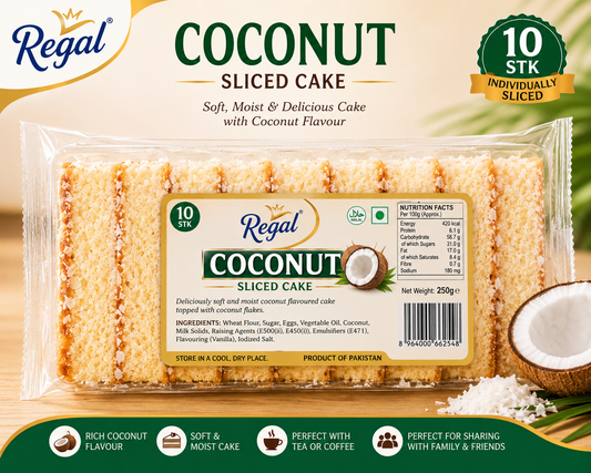 Regal Coconut Sliced cake 10 stk