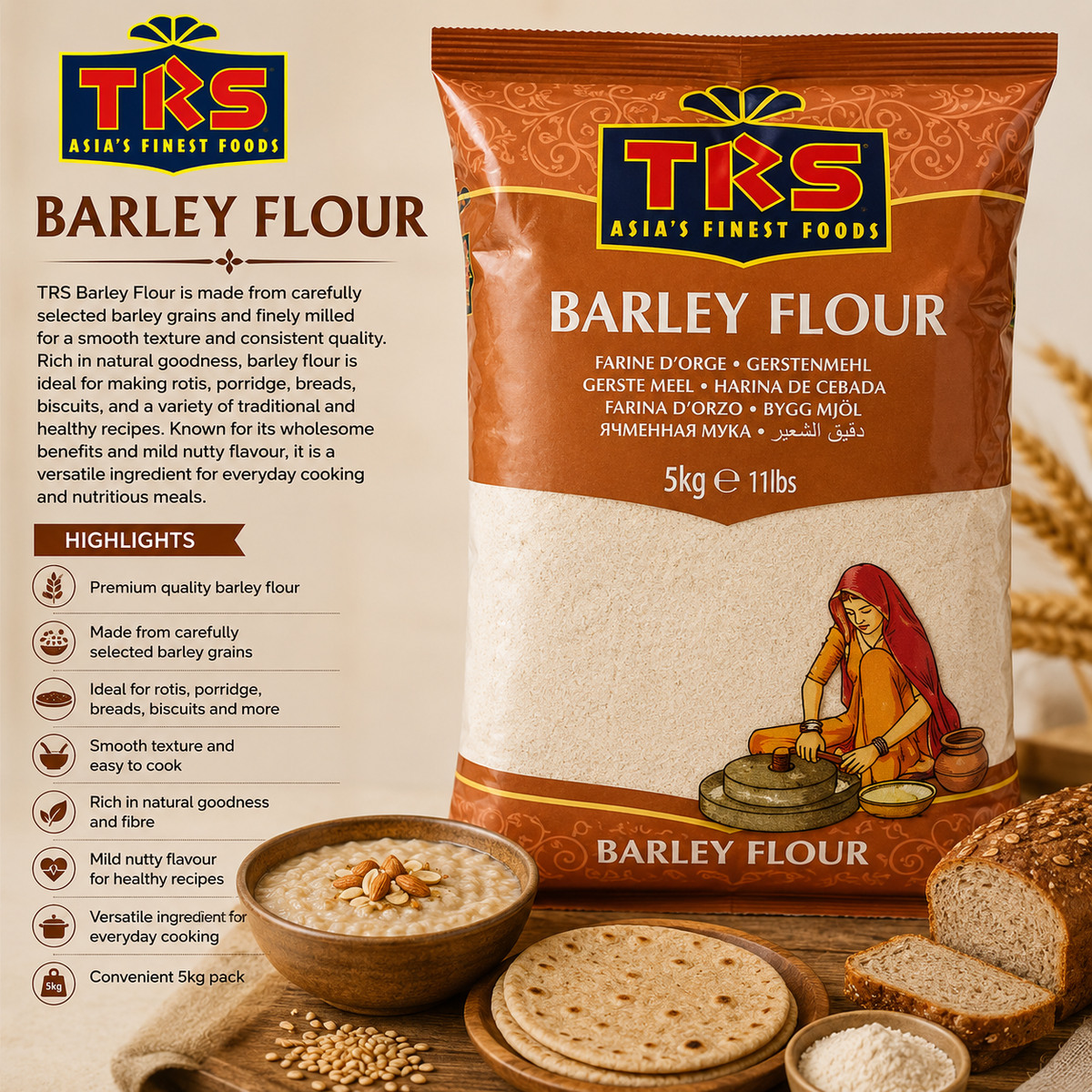 TRS Barley flour 1kg