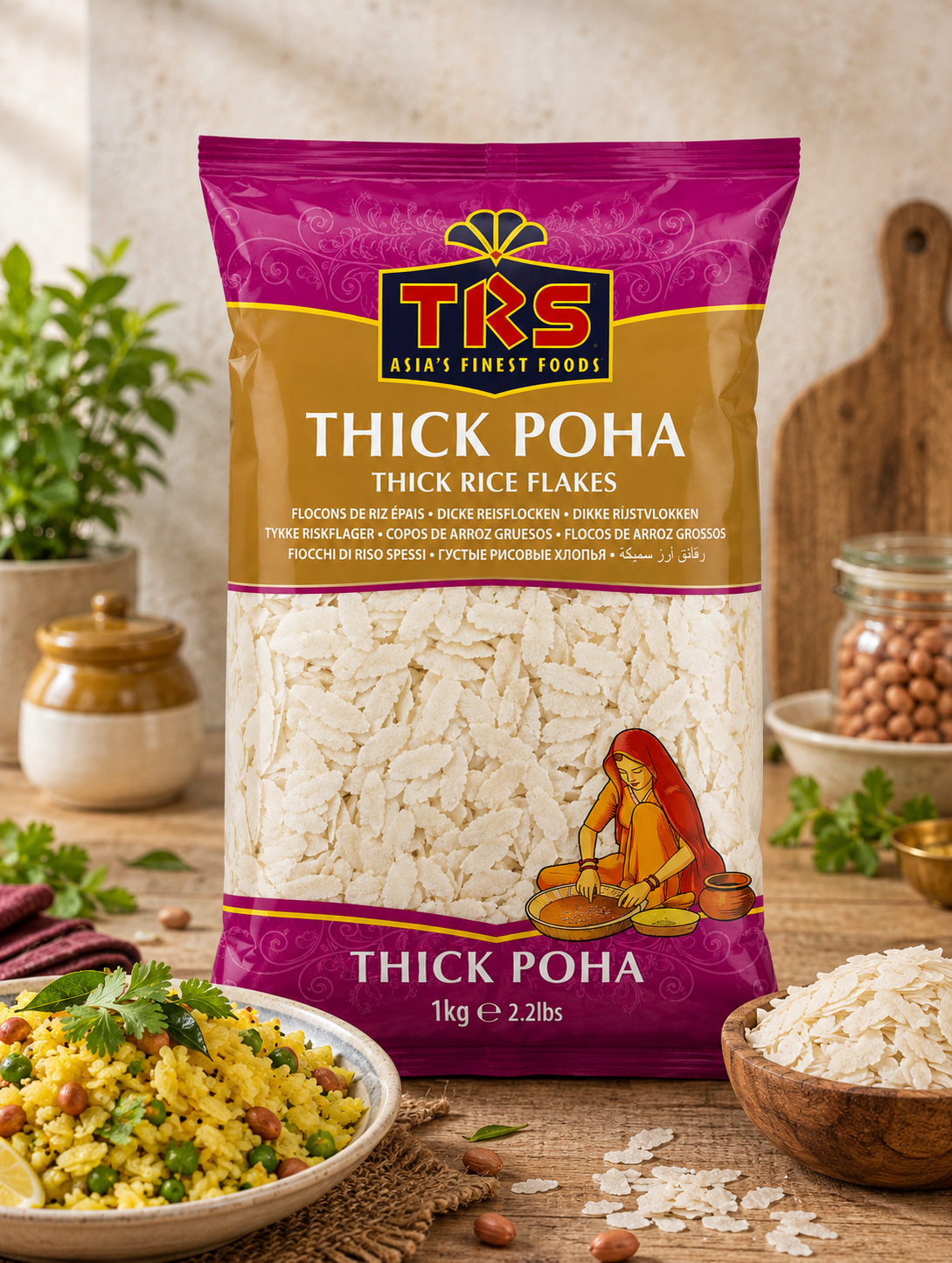 TRS Thick Poha (Rice Flakes) 1KG