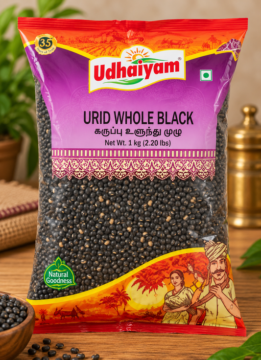 Udhaiyam Black Urid Whole 1kg